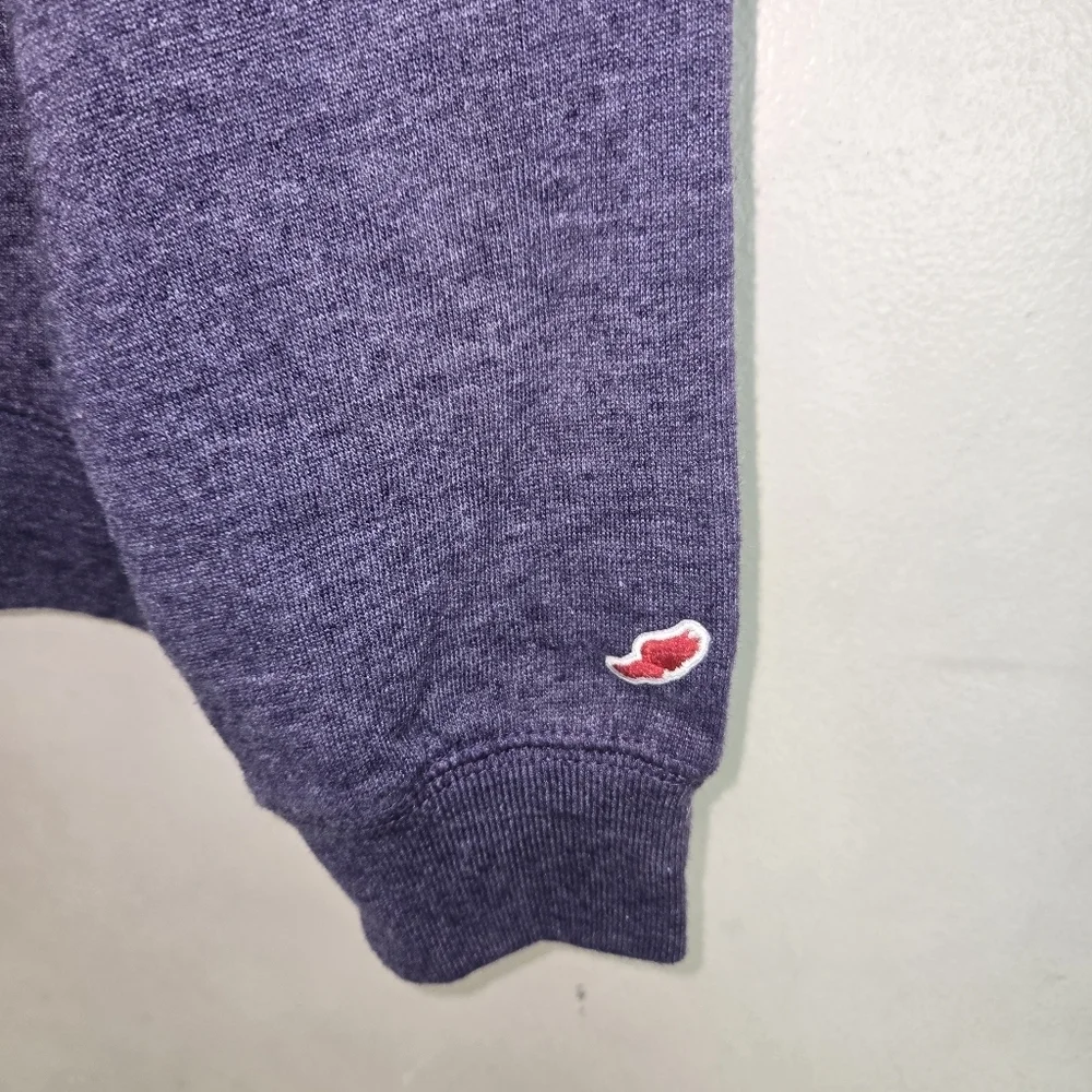 League Purple Zip-Up Men's Sweater